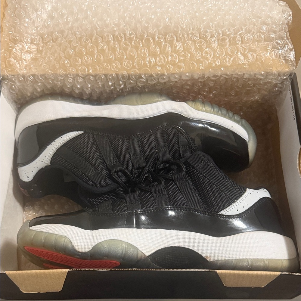 Nike Jordans Black and White Low-Top Basketball Sneakers